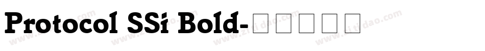 Protocol SSi Bold字体转换